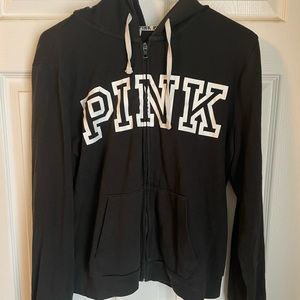 PINK zip up sweat shirt
